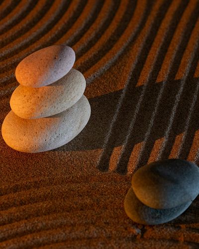 Abstract composition representing inner balance and calmness