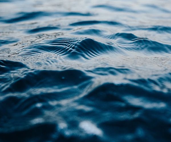 Calm blue waves representing gentle flow and movement